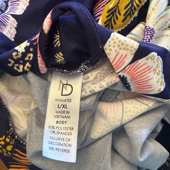 New Directions Floral Print Robe - Multicolor - Picture 6 of 6